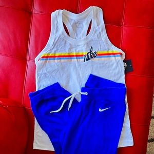 Nike tank and capris, women size Small